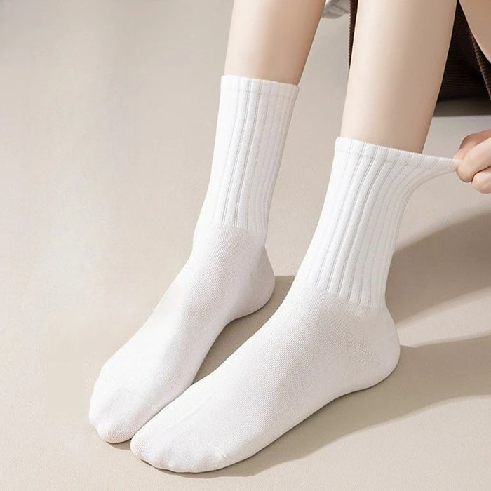 Smile Face Socks Women's Fashion Mid-Calf Socks