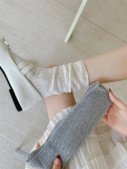 Ballet Wind Solid Color Stockings Socks