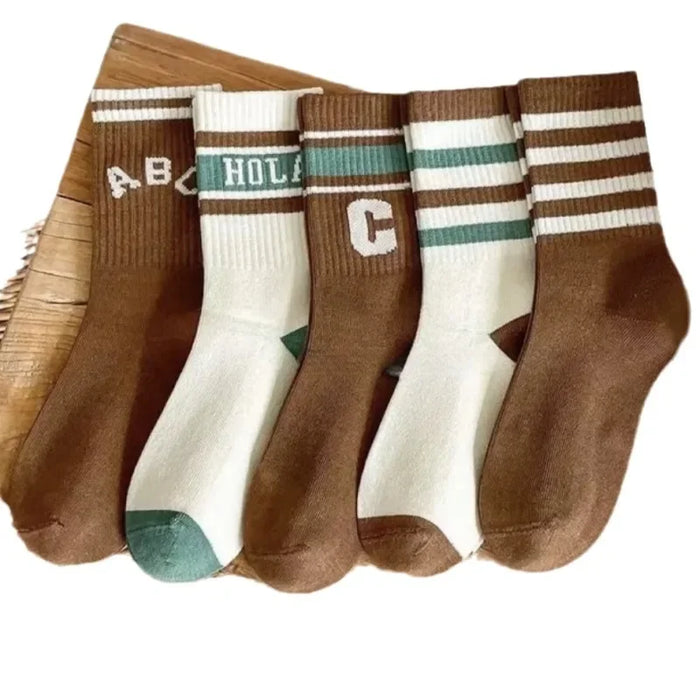 5 Pair/set Sporty Autumn Kids Boy Girl Sock