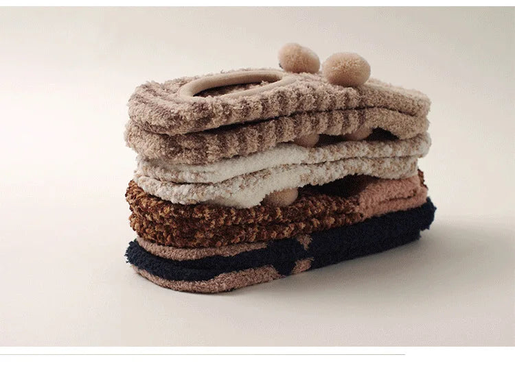 Cute winter grip indoor socks