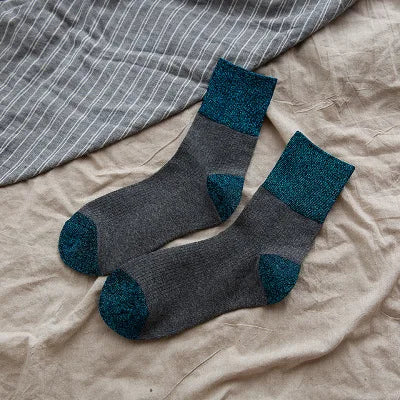 Gold and Silver Silk Bright Silk Series  Socks