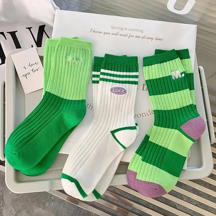 Various Stylish Cotton Medium Tube Design Socks