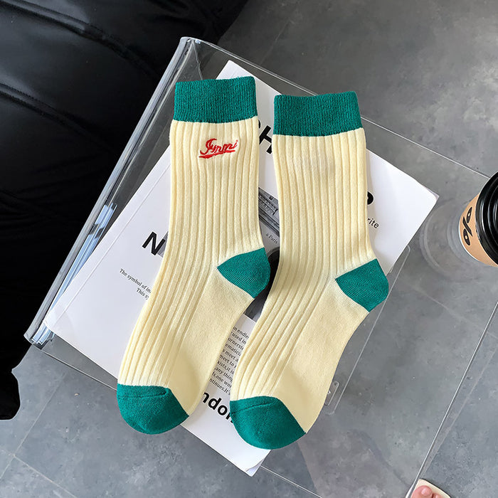 Various Stylish Cotton Medium Tube Design Socks