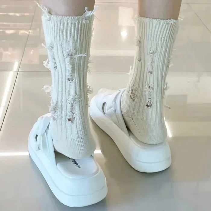 Women Ripped Socks