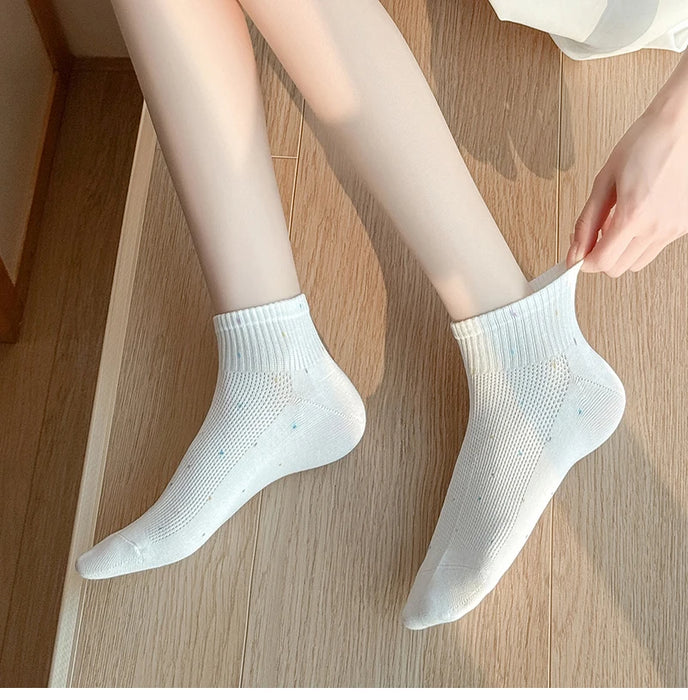 Colourful Dot Print Daily Summer Socks