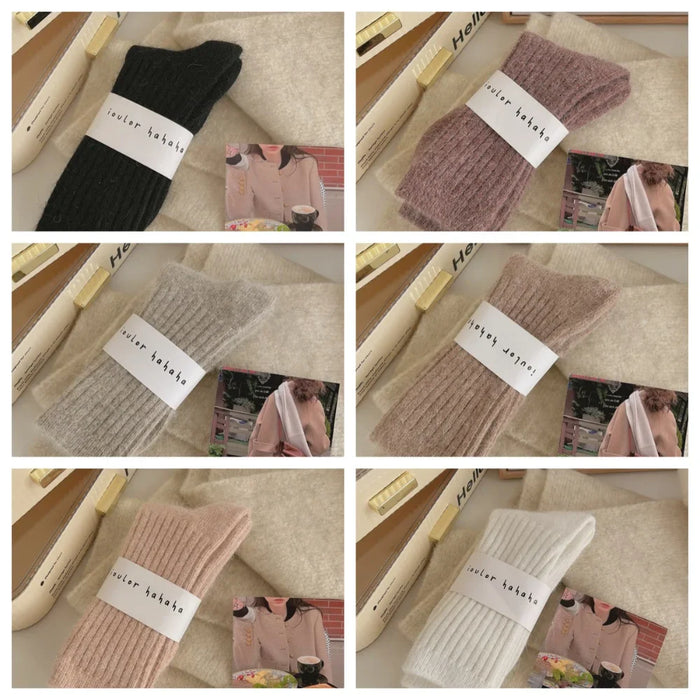 3-6-pairs-of-womens-winter-mid-tube-socks-plus-velvet-thick-warm-socks-soft-solid-color-japanese-style-long-socks