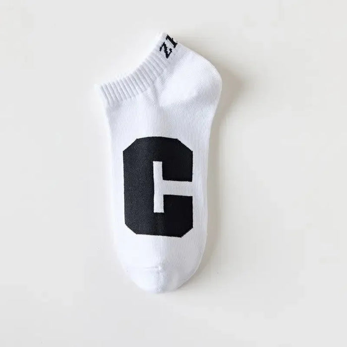 5 Pairs Medium Cartoon Stripes  High-quality Socks