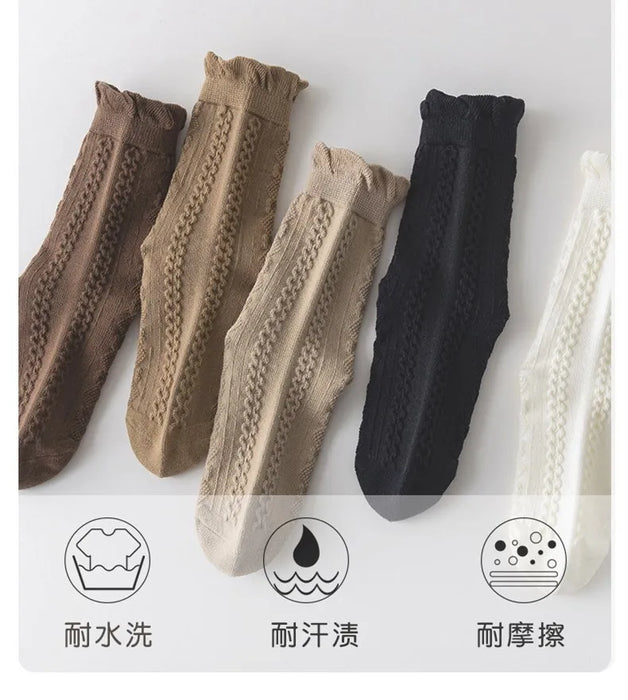 5 pairs / 1-12Y  Kids Lolita Fancy Socks