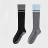 2-pairs-grip-pilates-socks-women-non-slip-yoga-fitness-calf-compression-socks-high-quality-cotton-running-sports-socks-ladies