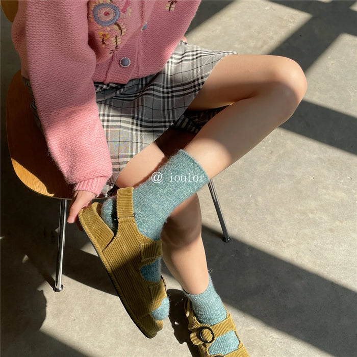 Thermal Women Socks 9% Wool Cashmere Thicken Warm Long Socks