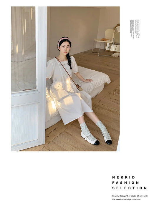 Summer Thin Hollow Breathable Loose Long Socks