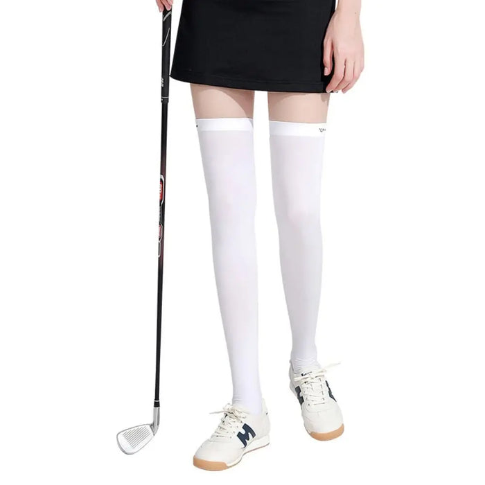Ice Silk Sunscreen High Sports Pressure Socks