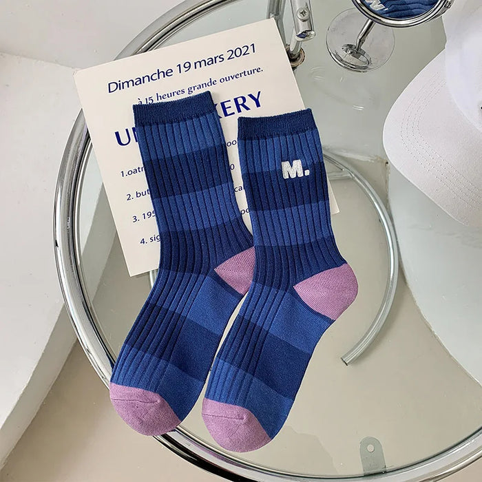 Various Stylish Cotton Medium Tube Design Socks