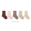 5-pairs-lot-baby-socks-breathable-loose-south-korea-style-solid-color-kids-socks-middle-tube-cotton-socks-set-for-children
