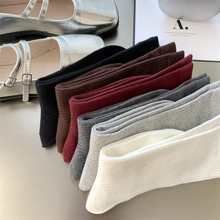 1/3 Pairs Korean Stripe Long Socks