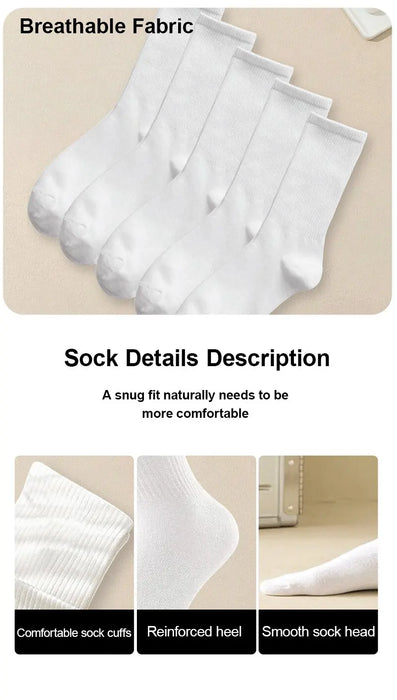 Women Solid Color Socks