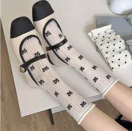 Bow Loose Long Socks