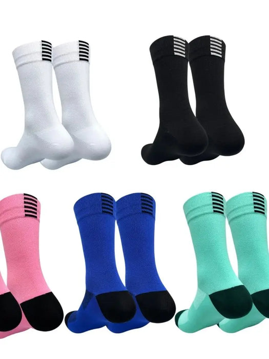 Cycling Socks Running Quick Dry Medium Cylinder