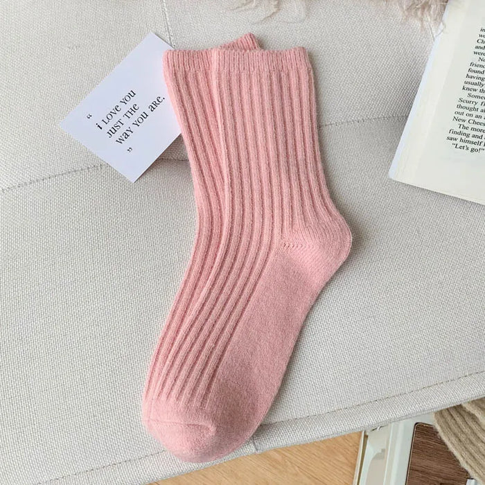 New Winter Fashion Solid Colour Socks