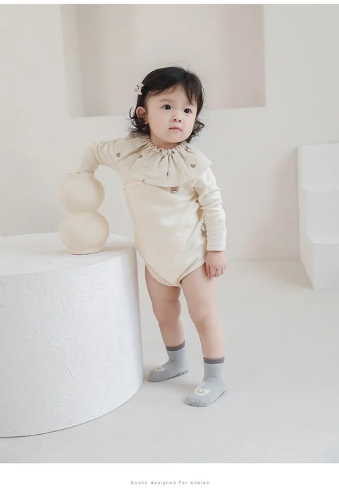 3 Pairs/Lot Autumn Winter Baby Non Slip Soft Floor Sock