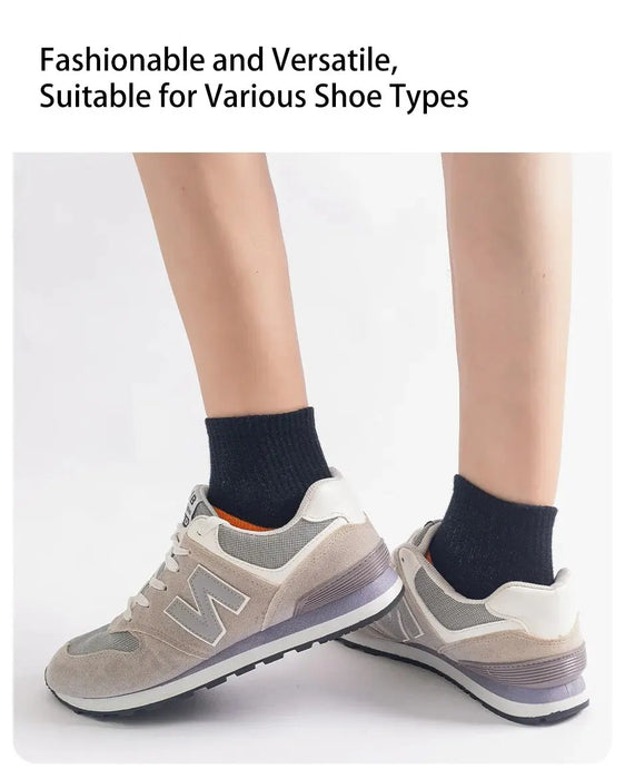 5 Pairs of  Outdoor Cycling Running Cotton Mid-calf Socks