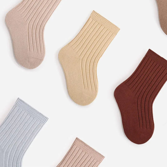 5-pairs-lot-baby-socks-breathable-loose-south-korea-style-solid-color-kids-socks-middle-tube-cotton-socks-set-for-children
