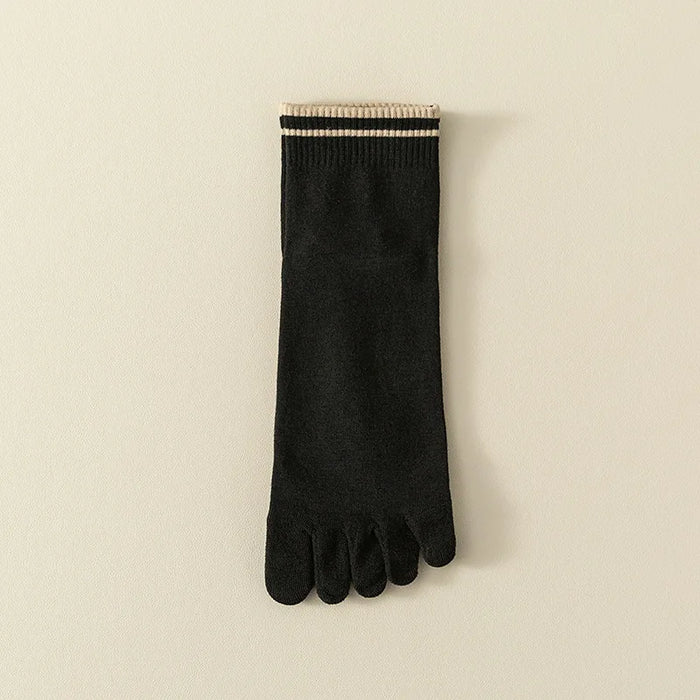 1/4/5 Pairs Women's Five Finger Cotton Socks