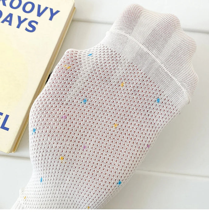 Colourful Dot Print Daily Summer Socks