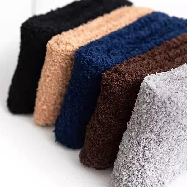 1/3pairs Men Coral Fleece Socks