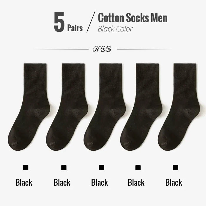 5-10-pairs-95-combed-cotton-socks-men-business-dress-long-socks-soft-breathable-spring-summer-colorful-sock-for-man-5pairs-lot