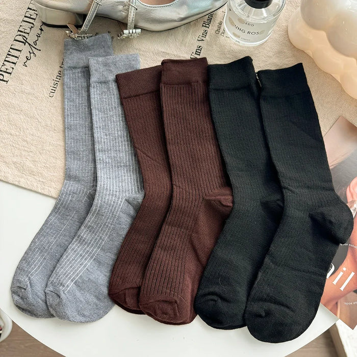 1/3 Pairs Korean Stripe Long Socks