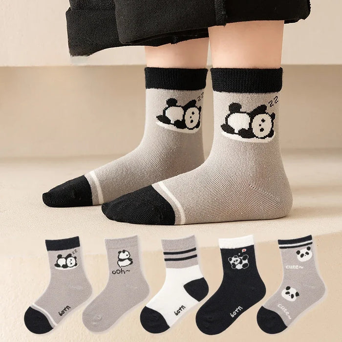 5-pairs-of-four-season-baby-socks-spring-fall-cartoon-kitten-winter-mid-tube-kidsrens-socks-boys-and-girls-kidsrens-socks