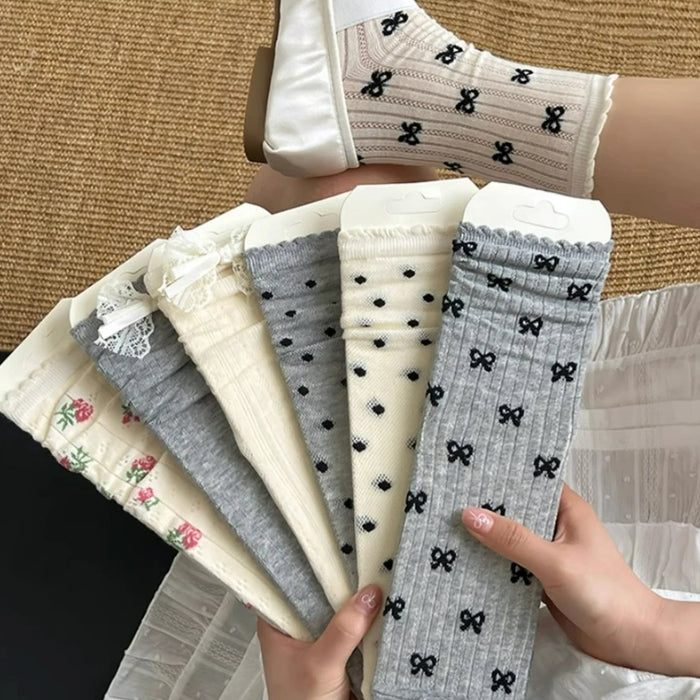 Bow Loose Long Socks