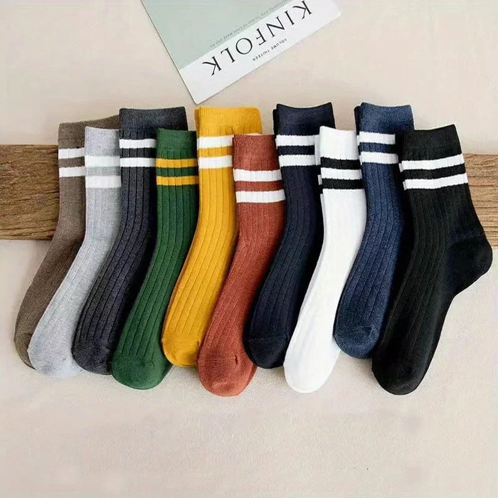 5-pairs-of-mens-socks-autumn-and-winter-vintage-fun-fashion-athletic-socks-sports-trend-socks
