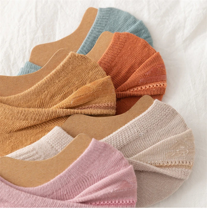 5 Pairs/  Invisible Low Cut Socks