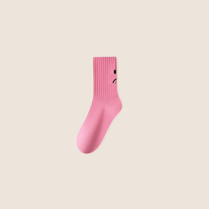 Smile Face Socks Women's Fashion Mid-Calf Socks