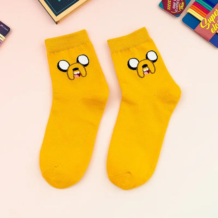 5 Pairs/Set Cartoon Patterned Women Socks