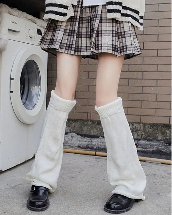 Wide Leg Socks Summer Soild Long Tube Covering The Legs Sock