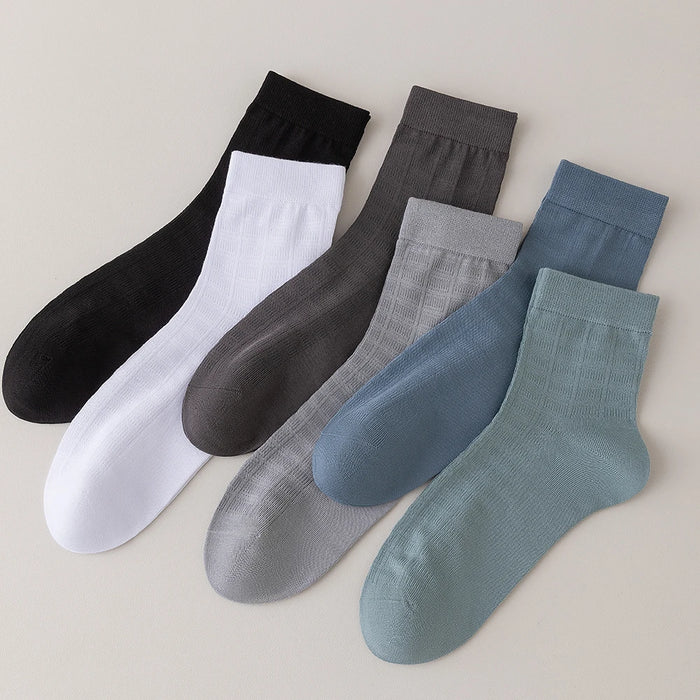 6 Pairs Men Summer Bamboo Fiber Socks