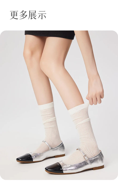 Hollow Mesh Breathable Ballet Style Socks