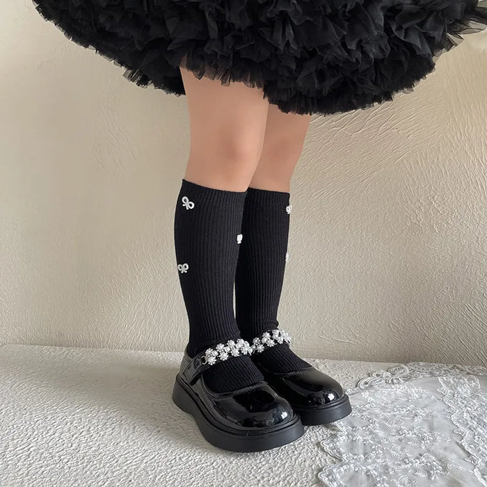 Bow Design Kids Simplicity Fashion  Socks