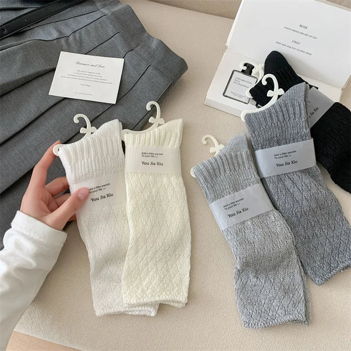 Ballet Wind Solid Color Stockings Socks