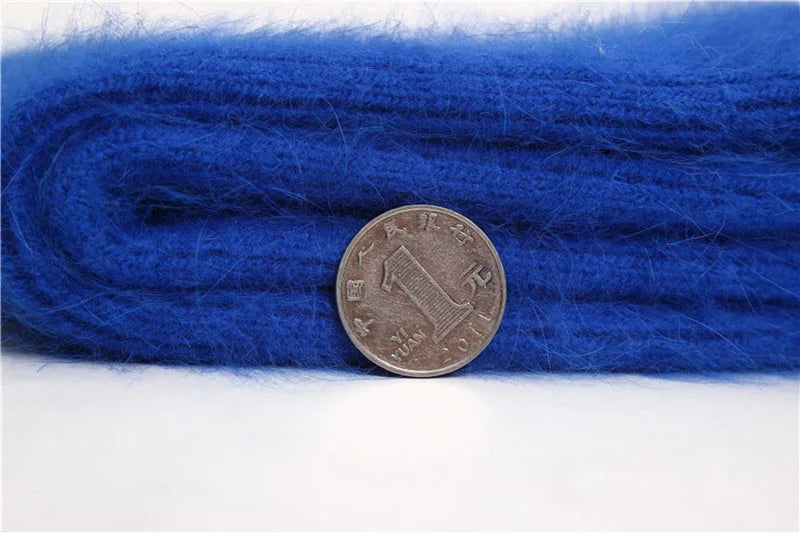 Thickened With Wool Warm Rabbit Hair Socks  Cashmere Stockings
