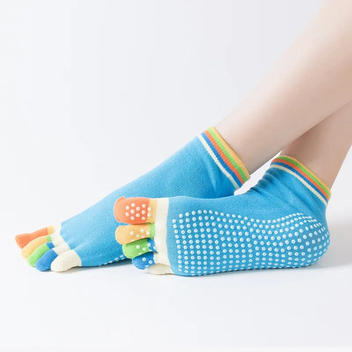 women-yoga-socks-non-slip-grips-cotton-pilates-socks-ladies-ballet-dance-sports-socks-for-yoga-fitness-workout-yoga-socks
