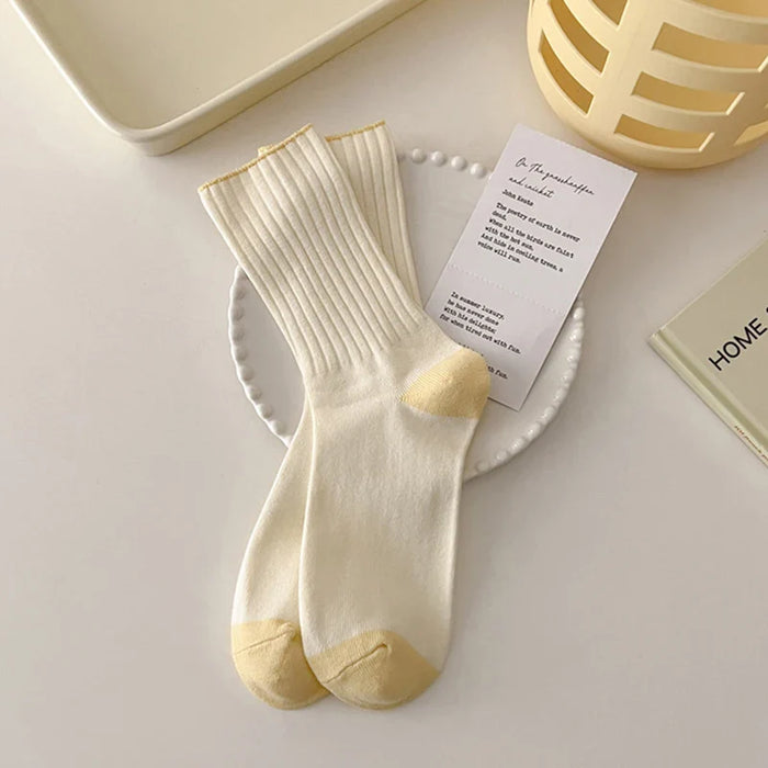 cream-socks-women-korean-style-simple-solid-color-women-socks-japanese-fashion-harajuku-school-girls-knitting-cotton-long-socks