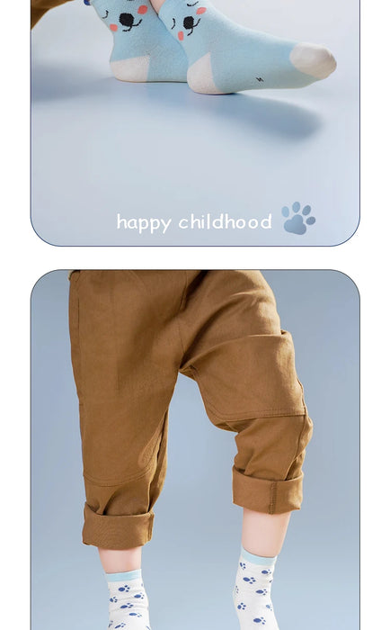 10 Pairs  0-3 Years Kids Soft Cotton Cartoon Animal Cartoon Children's Socks