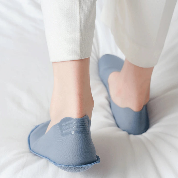 Summer Nylon Ice Silk Boat Socks Low Cut Ankle Silicone Non-slip Invisible