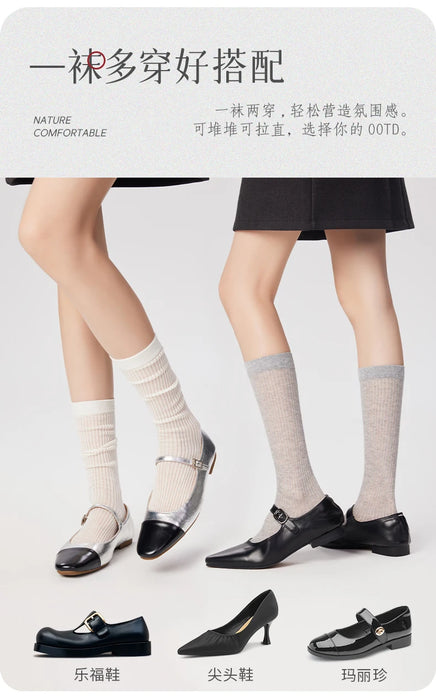Hollow Mesh Breathable Ballet Style Socks