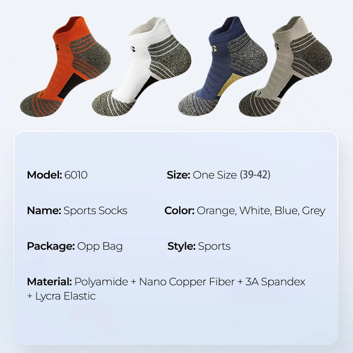 Nano Copper Fiber Deodorant Antibacterial Men Socks