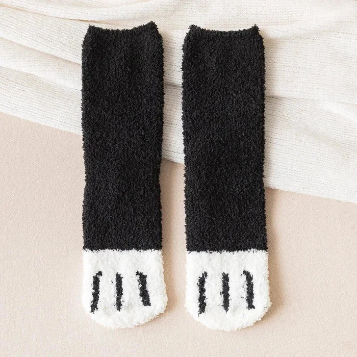 fashion-womens-cat-claw-stripes-3d-thick-warm-socks-cute-funny-fat-girl-cartoon-animal-toe-zebra-tiger-cat-foot-socks